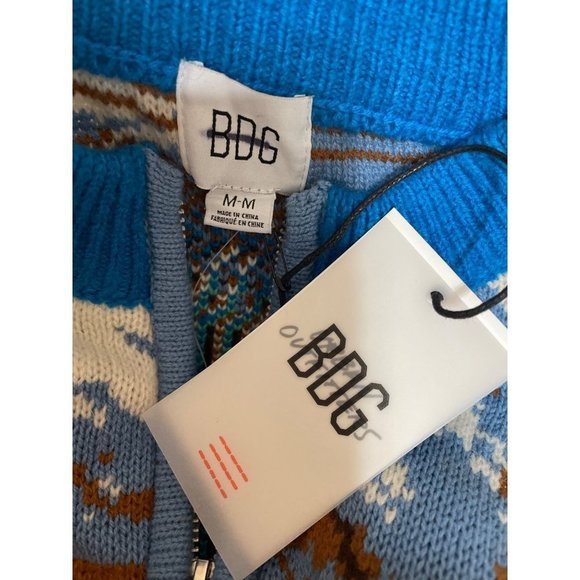 UO BDG Jesse Half-Zip Sweater Size M NWT Graphic Landscape Urban Outfitters - Picture 9 of 9